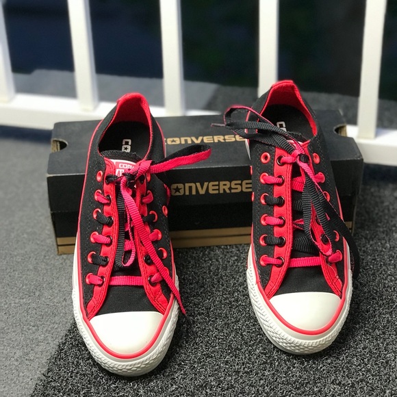 NWT Converse CT Lace Details Black/Diva W AUTHENTI - Picture 3 of 8